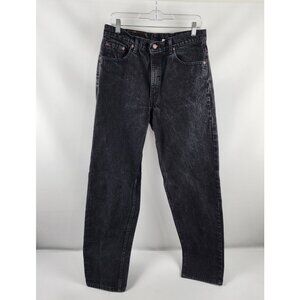 Levis 550 Jeans Mens 34x32 Black Relaxed Fit Tapered Leg Vintage 90s Denim USA